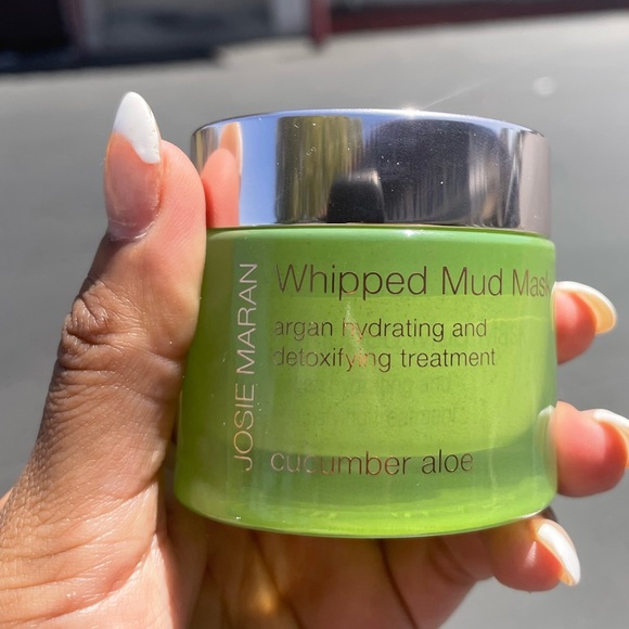 Josie Maran whipped mud mask Sephora green cucumber aloe new jar - Picture 2 of 2